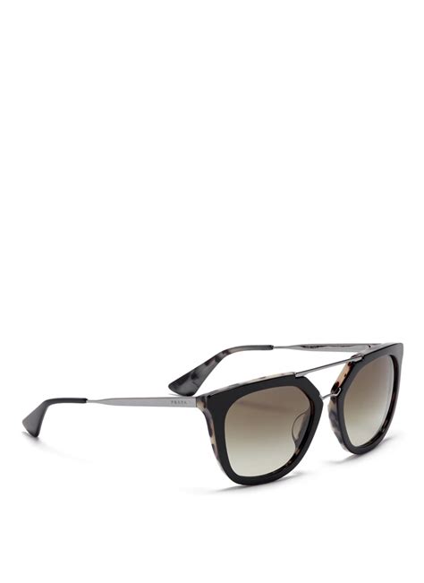 prada mens frames double bridge|Prada Eyewear double.